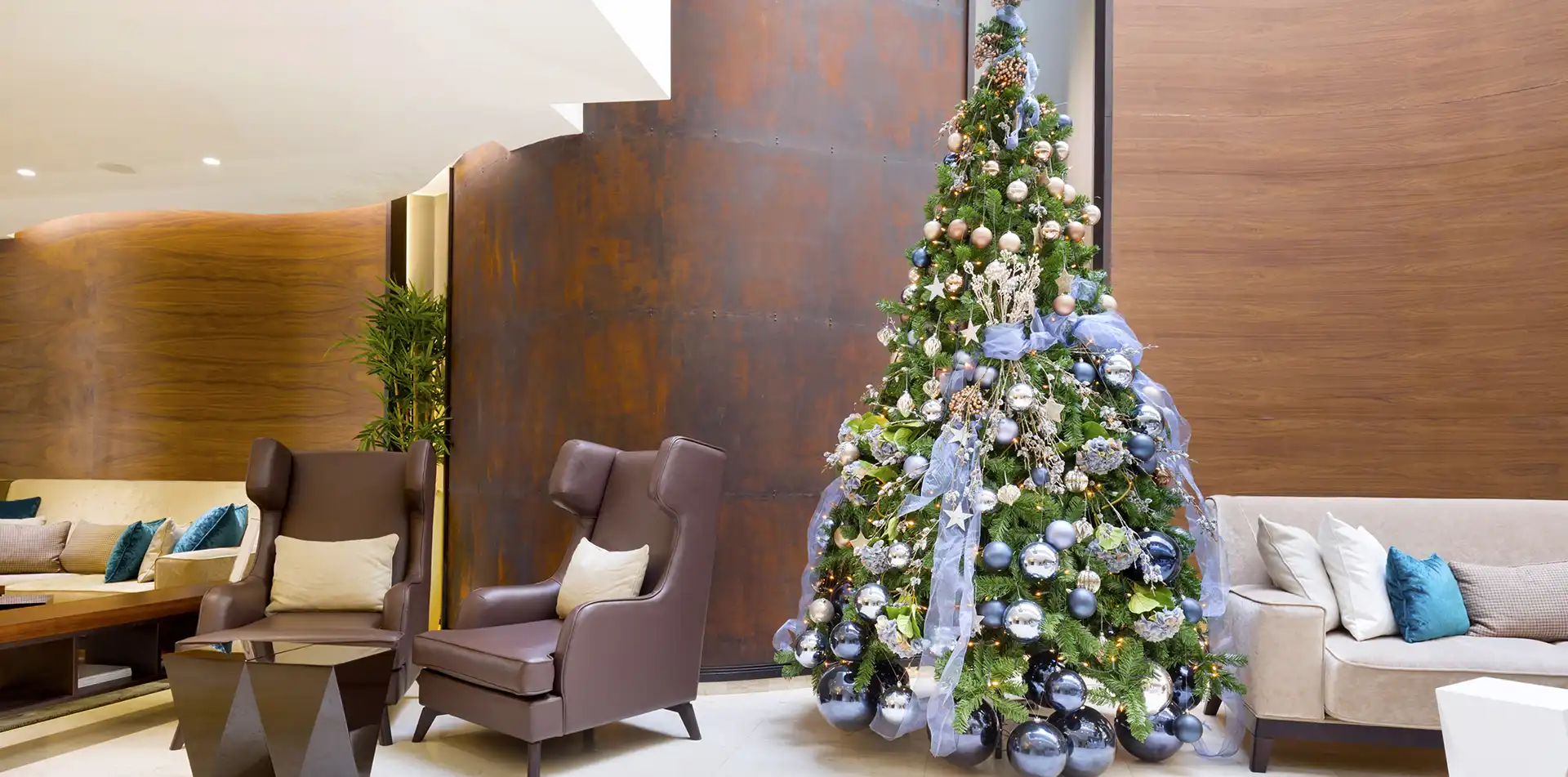 hotel christmas trees